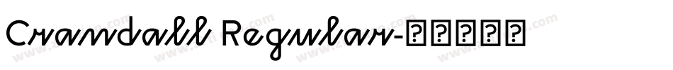 Crandall Regular字体转换